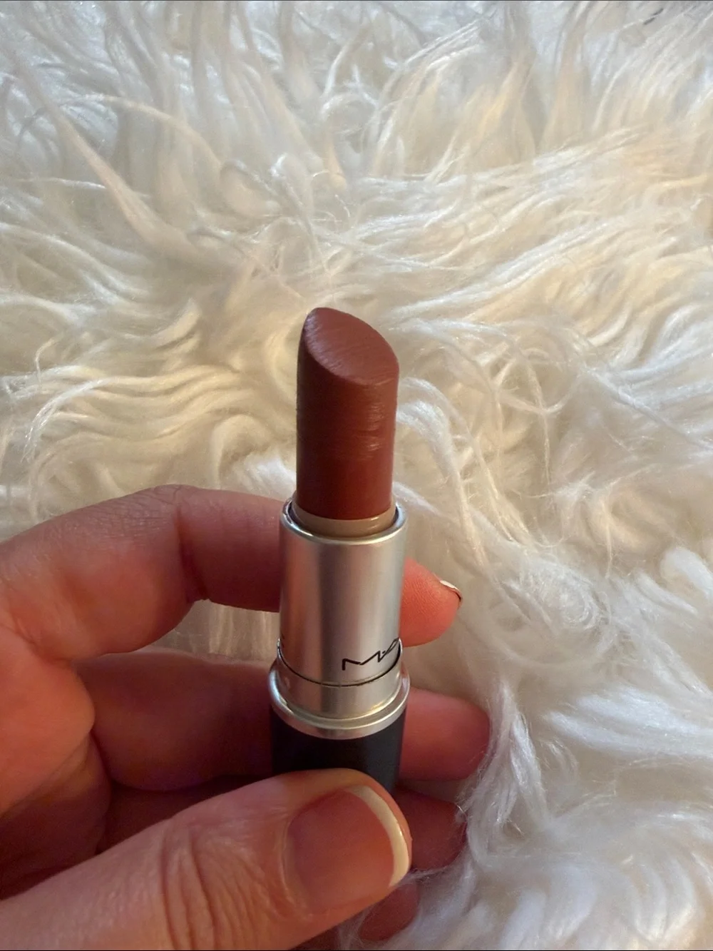 MAC Whirl Matte Lipstick — Black Case with Silver Band